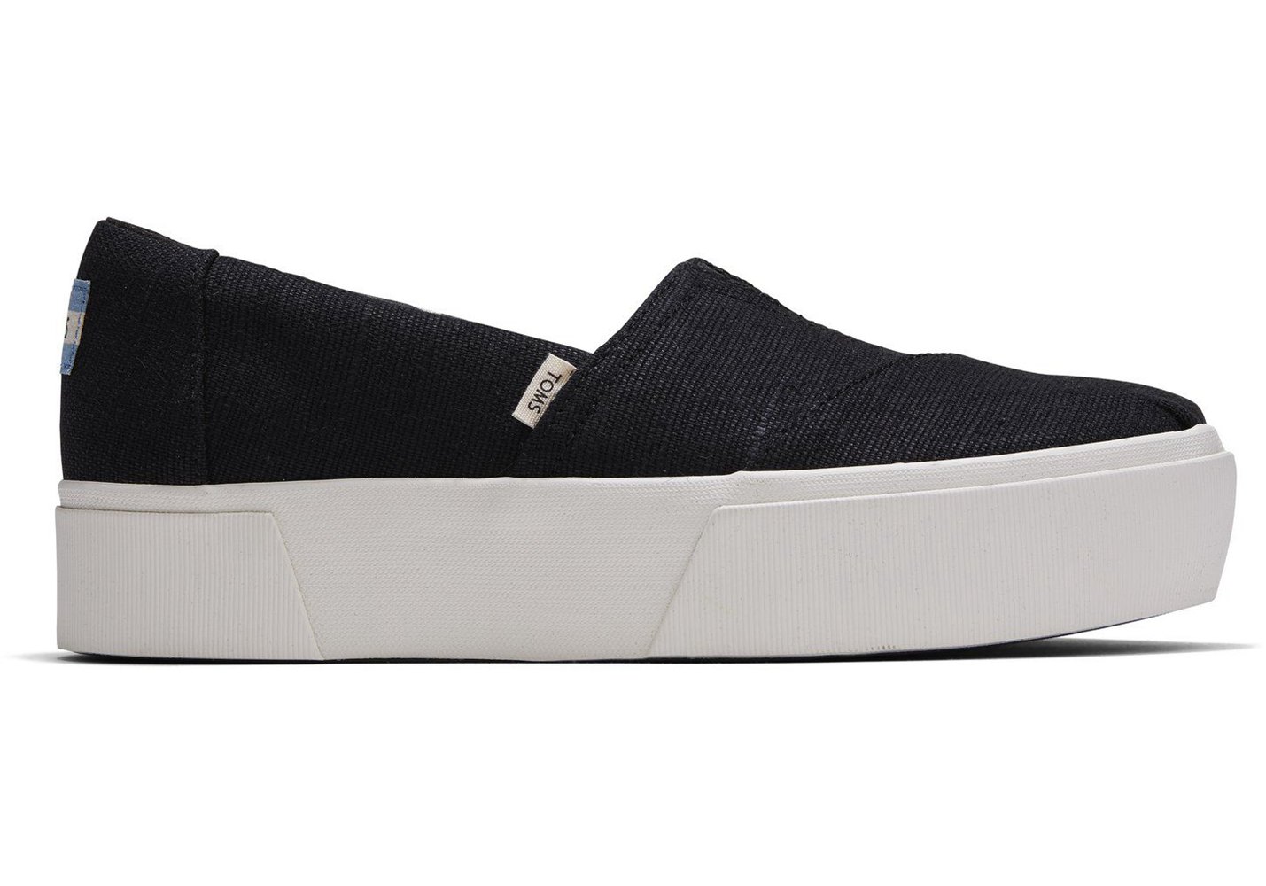 Toms Espadryle Damskie Czarne - Alpargata Boardwalk Slip On - 12KHPYFXL